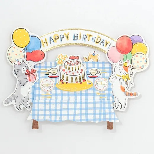 Greeting Life Pop-Up Birthday Card // Celebrations (Cat)