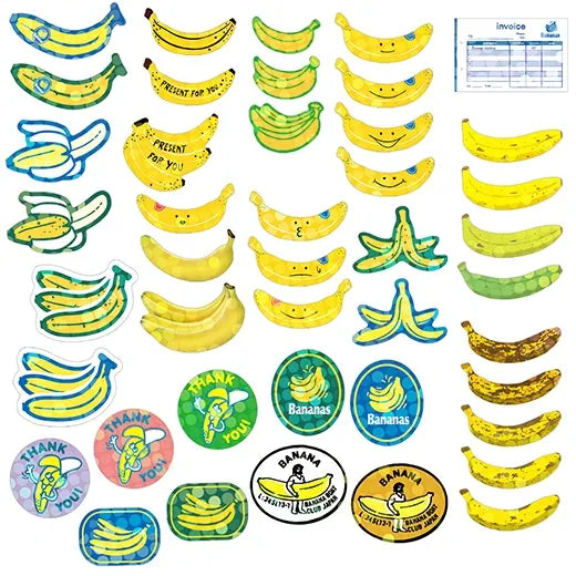 Haco Flake Sticker Box Set // Banana