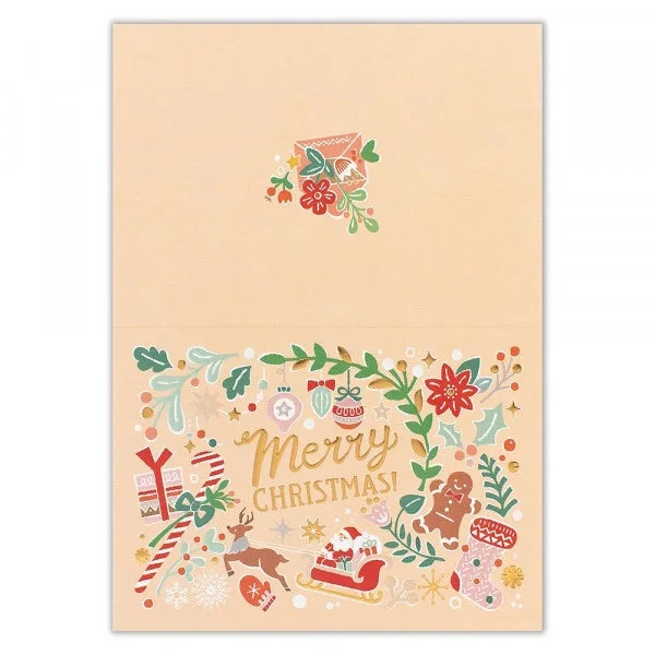 Christmas Greeting Card (Gold Foil) // Xmas Motifs