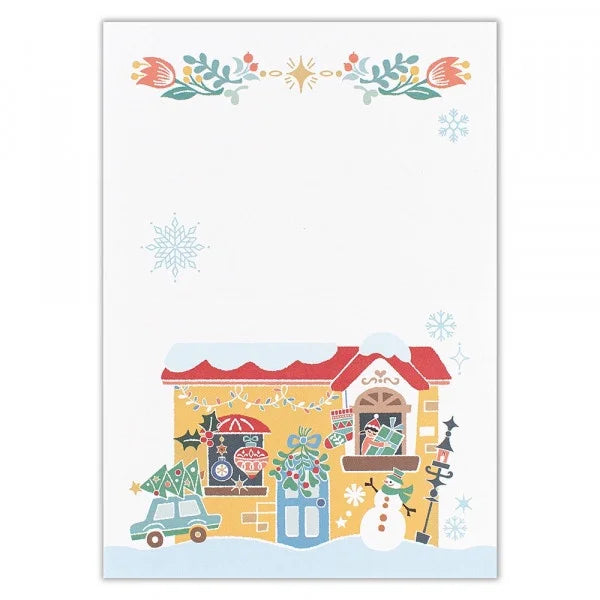 Christmas Greeting Card (Gold Foil) // Winter Night