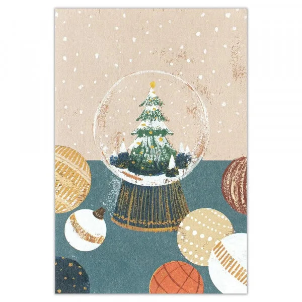 Christmas Postcard // Snow Globe