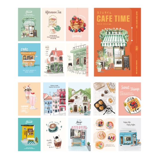 BGM Postcard Set // Cafe Time