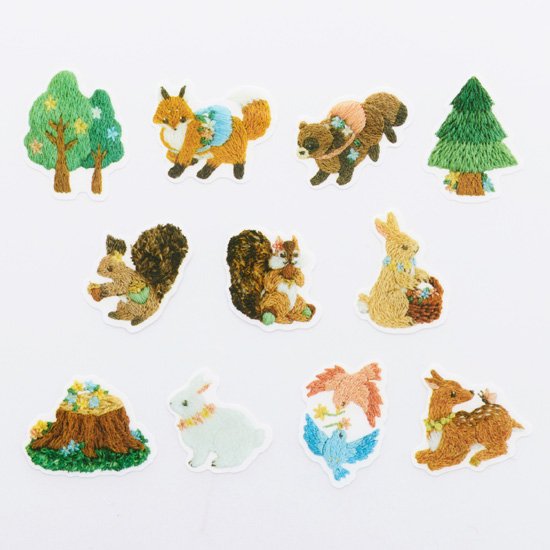 Bande Washi Tape Roll //  Embroidery Forest