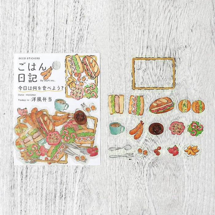 BGM Foiled Washi Flake Stickers | Food Diary