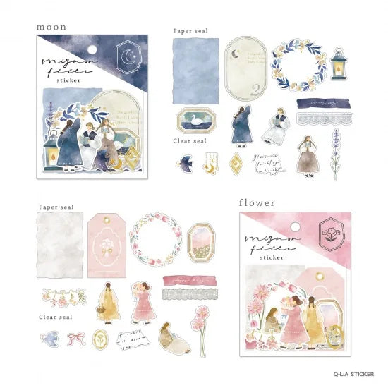 mignon fille Flake Sticker Pack