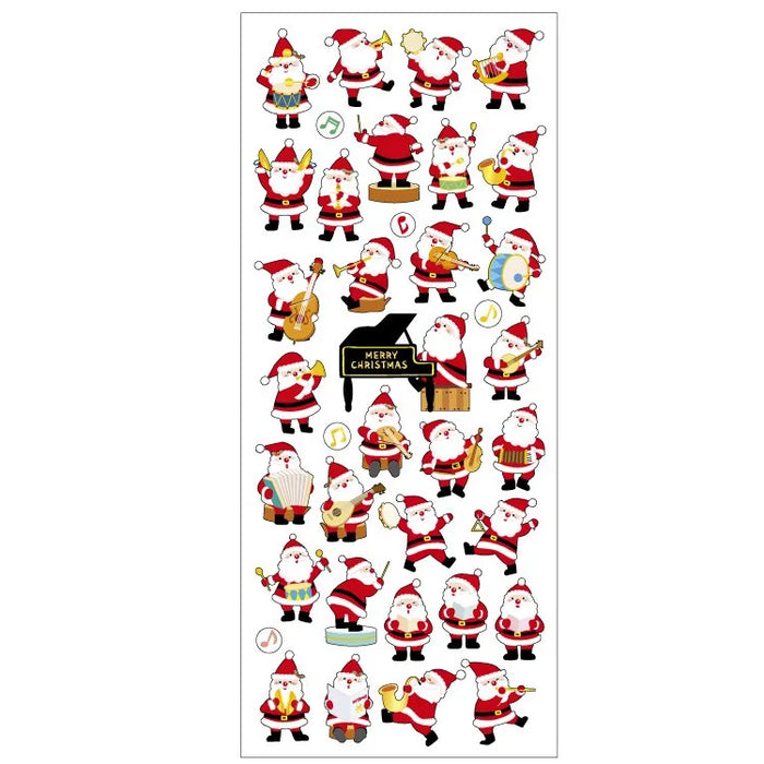 Christmas Drop Sticker Sheet // Santa Claus Music