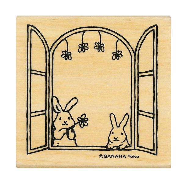 Kodomo No Kao x Ganaha Yoko Bullet Journal Rubber Stamp // Rabbit Window