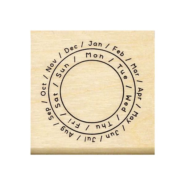 Kodomo No Kao Rubber Stamp // Day & Month Circle