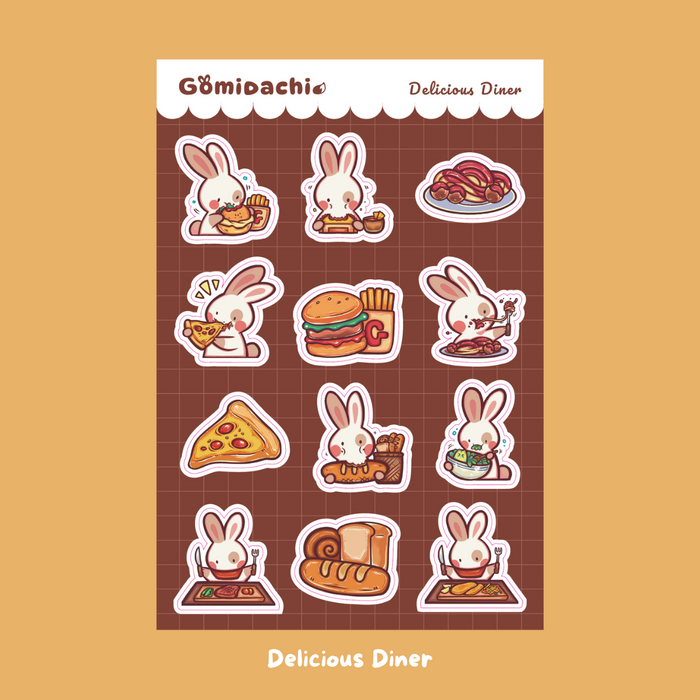 Gomidachi Deco Sticker Sheet // Food is Life