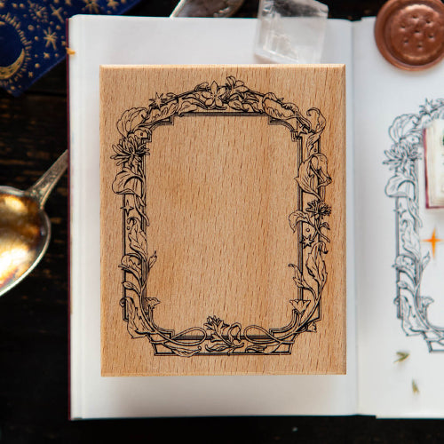 OURS Rubber Stamp // Flower Frame (B)