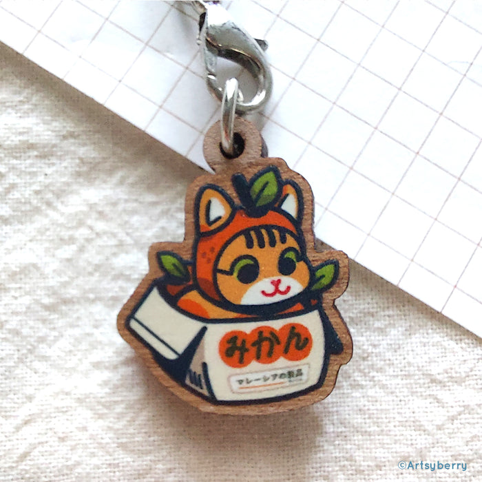 Artsyberry Wooden Charm // Mikan (2 designs)