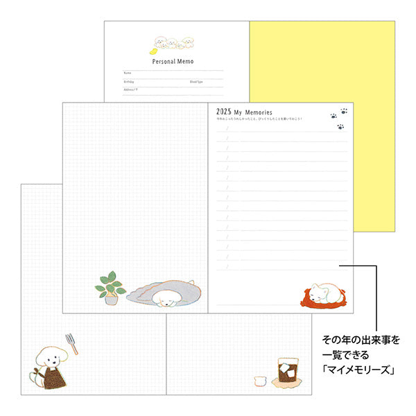 2025 MIDORI Pocket Diary // Dog