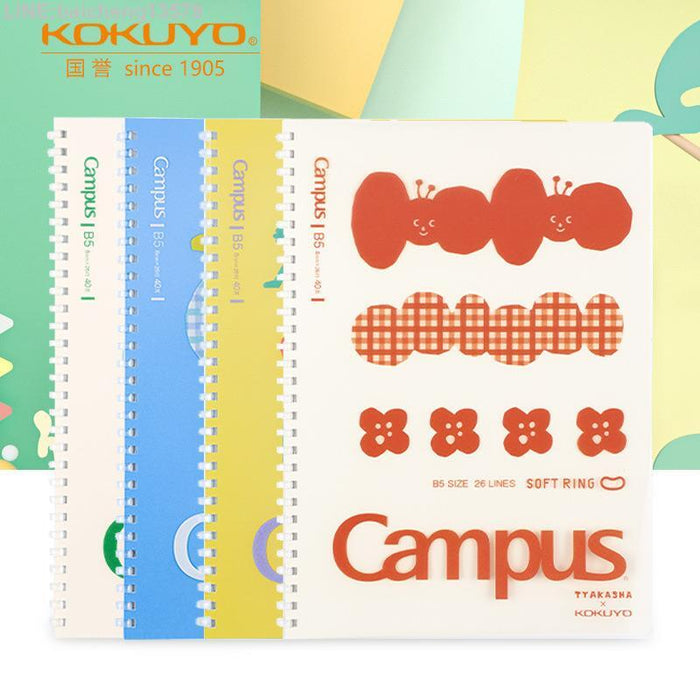 KOKUYO x Tyakasha B5 Soft Ring CAMPUS Notebook