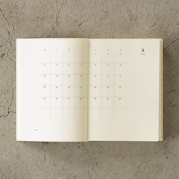 2025 MIDORI MD Notebook Diary 1 Day 1 Page (A6/A5 Size)