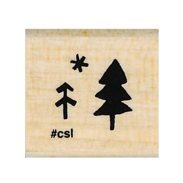 Kodomo No Kao Mini Rubber Stamp // Forest