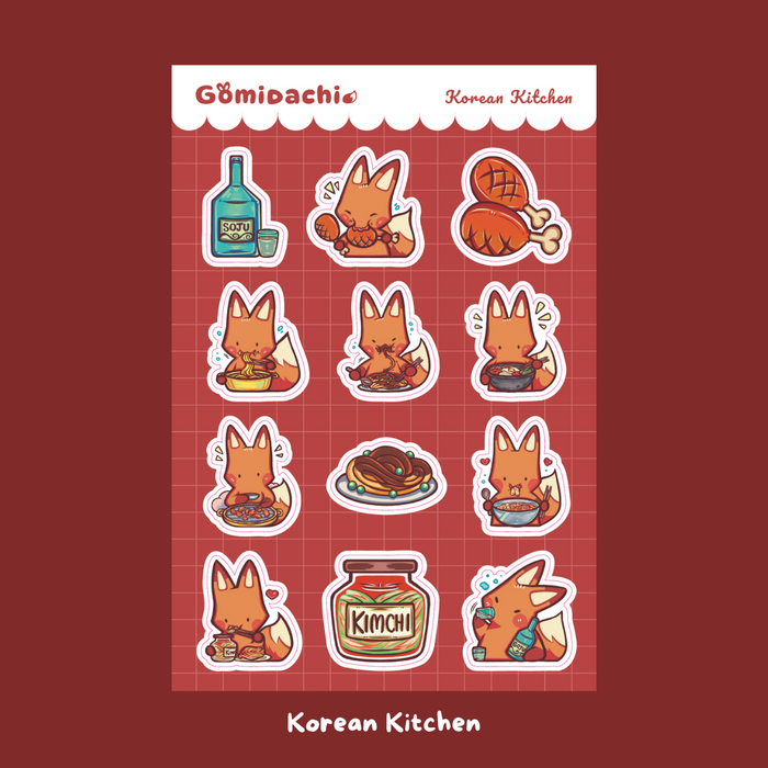 Gomidachi Deco Sticker Sheet // Food is Life