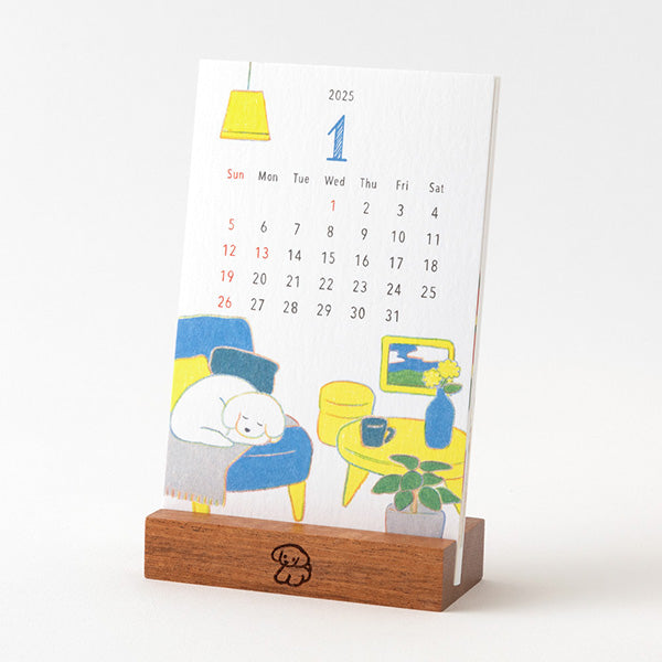 2025 MIDORI Stand Calendar // Dog