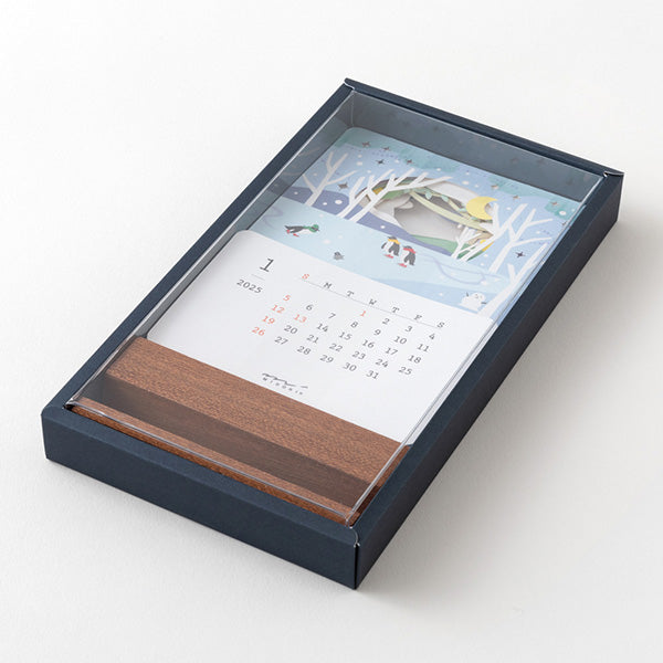 2025 MIDORI Laser Cut Desk Calendar // Landscape