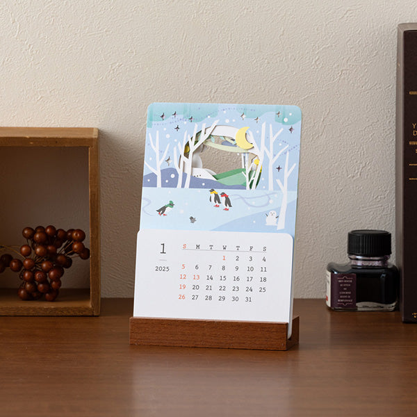 2025 MIDORI Laser Cut Desk Calendar // Landscape