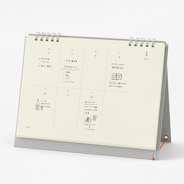 2025 MIDORI MD Desk Calendar // Weekly