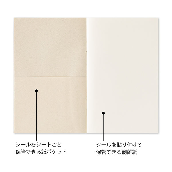 MIDORI Sticker Release Book with Pocket