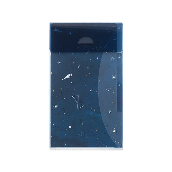 MIDORI 3 Pocket A5 Slim Clear Folder with Flap