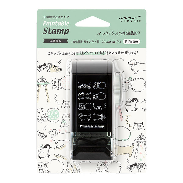 MIDORI Dial Rotary Stamp // Speech Bubble