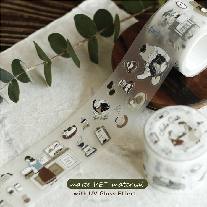teayou Die-Cut PET Tape // Neko Cafe