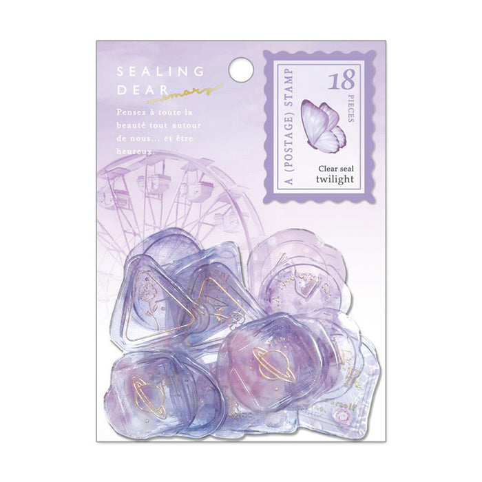 Sealing Dear Wax Seal Flake Sticker // Milky Purple