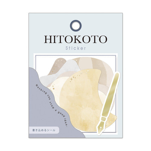 Hitokoto Writable Flake Sticker Pack