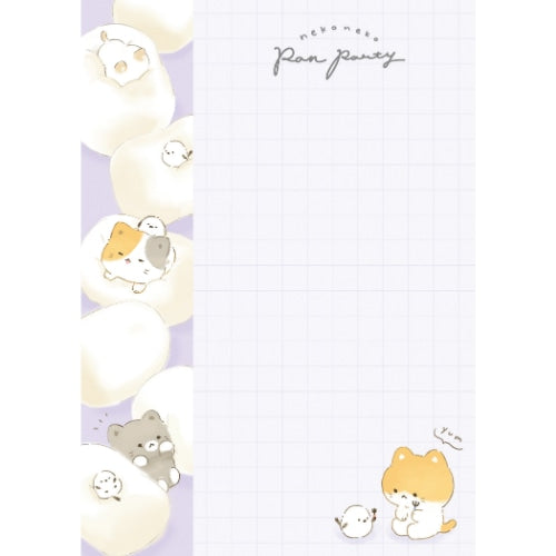 Q-LiA Memo Deco Pad // Neko Neko Pan Party