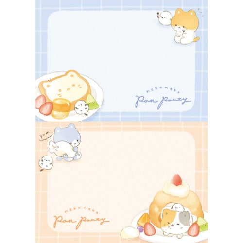 Q-LiA Memo Deco Pad // Neko Neko Pan Party