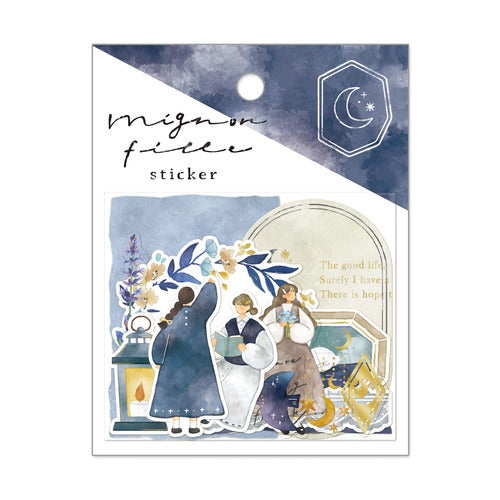 mignon fille Flake Sticker Pack