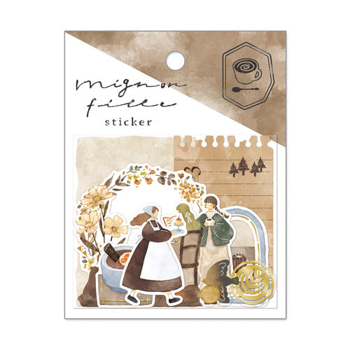 mignon fille Flake Sticker Pack