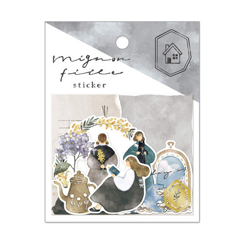 mignon fille Flake Sticker Pack