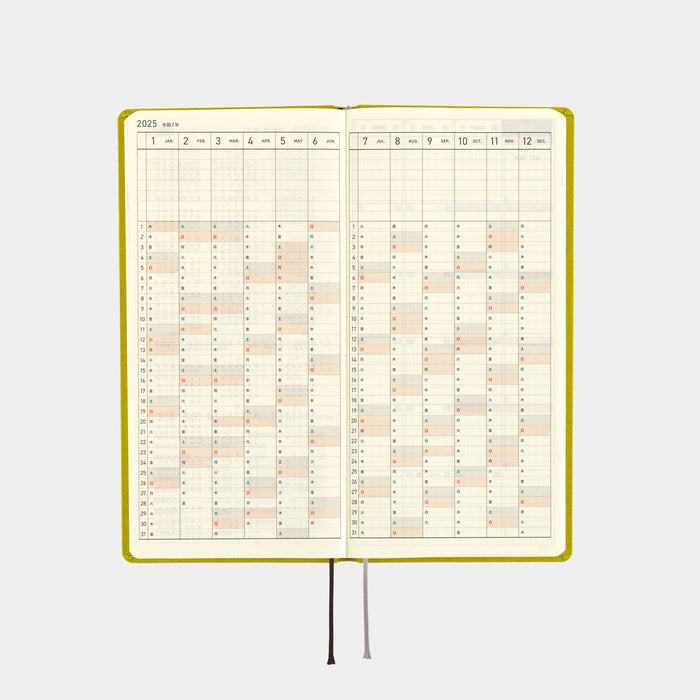 2025 Hobonichi Weeks Hardcover Planner // Colors: Pistachio