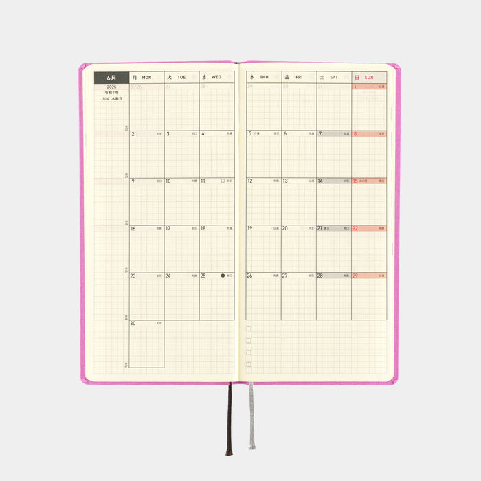 2025 Hobonichi Weeks Hardcover Planner // Colors: Sweet Purple