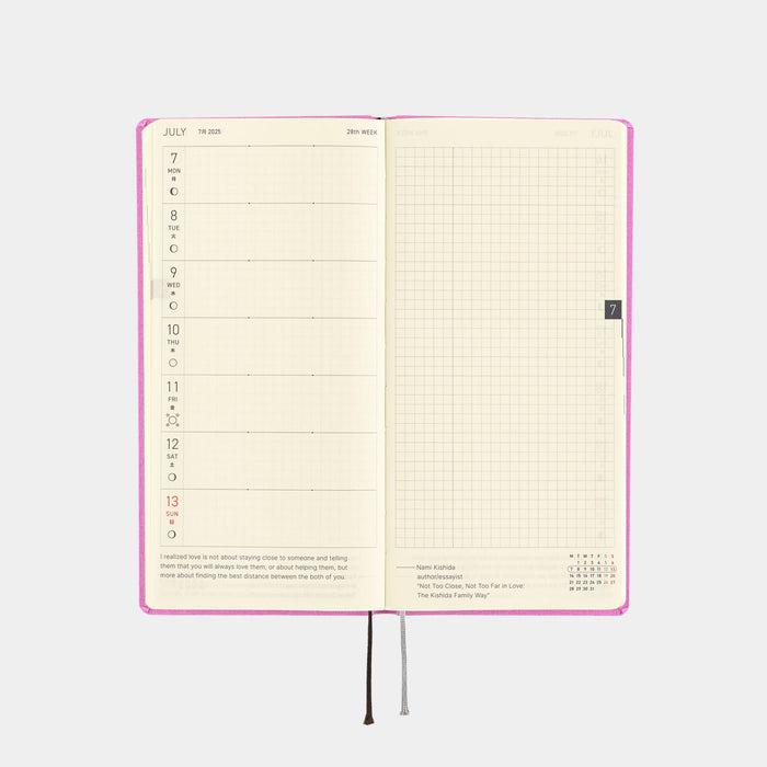 2025 Hobonichi Weeks Hardcover Planner // Colors: Sweet Purple