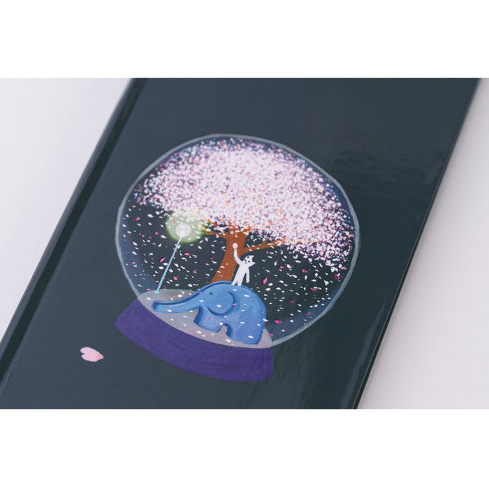 2025 Hobonichi Weeks Hardcover Planner // Hiroko Kubota: Night Cherry Blossom Snow Globe