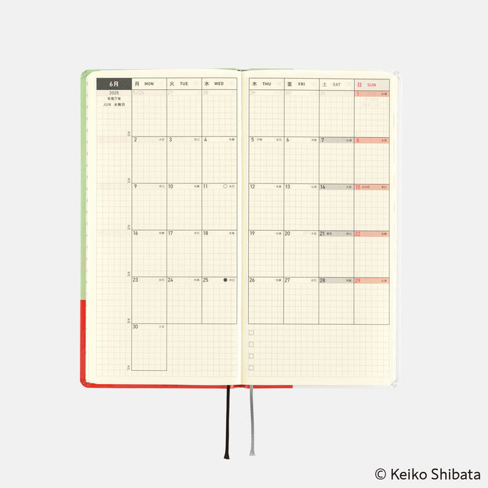 2025 Hobonichi Weeks Hardcover Planner // Keiko Shibata: Thanks for Your Hard Work, Aoki-san