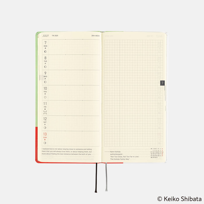 2025 Hobonichi Weeks Hardcover Planner // Keiko Shibata: Thanks for Your Hard Work, Aoki-san