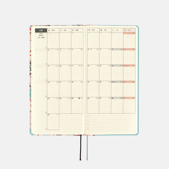 2025 Hobonichi Weeks Hardcover Planner // Unsodo: Bijutsukai (Tanabata Decorations)