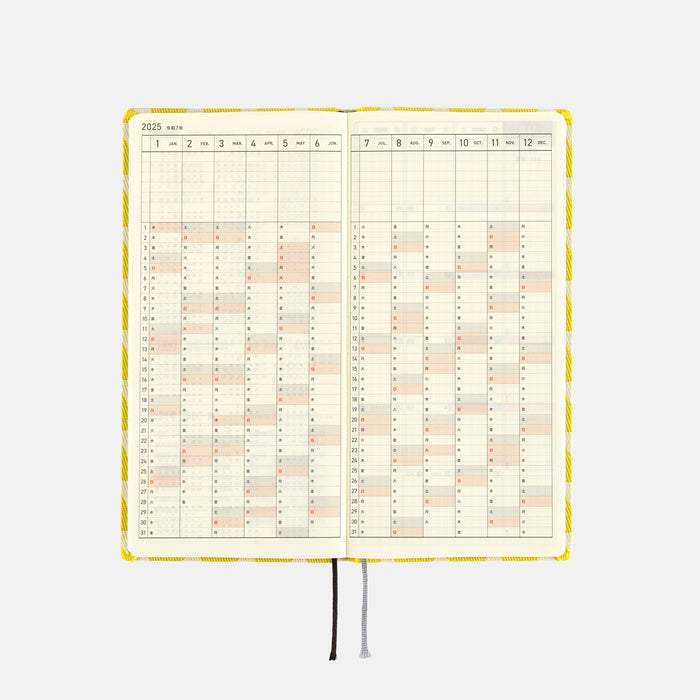 2025 Hobonichi Weeks Hardcover Planner // yuge fabric farm: Fish Scale Crest