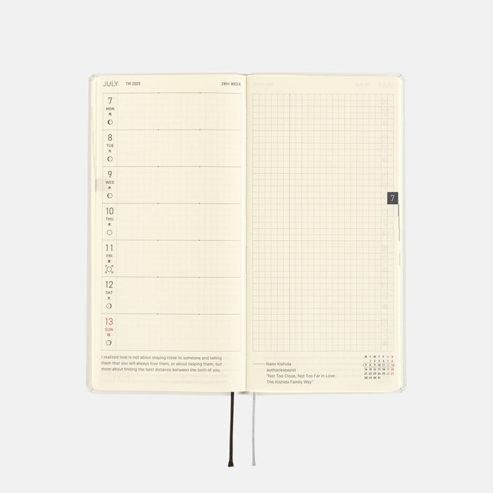 2025 Hobonichi Weeks Hardcover Planner // MOTHER: Smiles & Tears