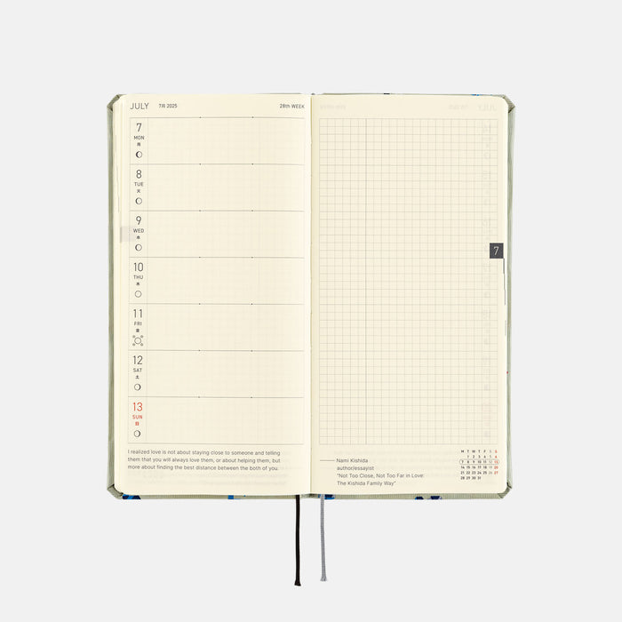 2025 Hobonichi Weeks Hardcover Planner // Bow & Tie: Snake Toy