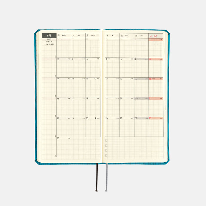 2025 Hobonichi Weeks Hardcover Planner // Bow & Tie: Cherry