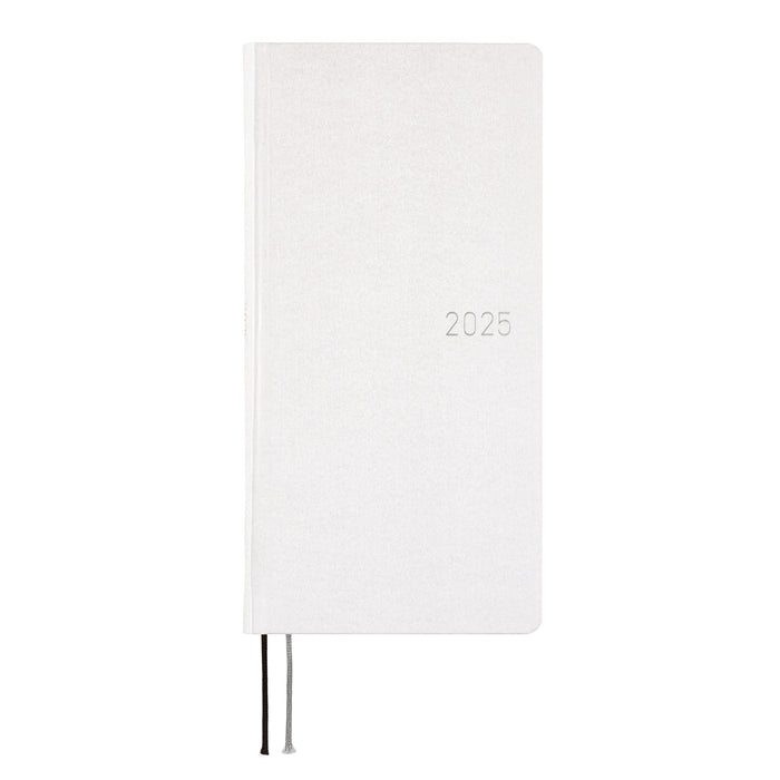 2025 Hobonichi Weeks Hardcover Planner // Paper Series: Platinum White