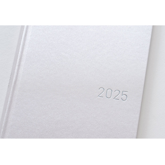 2025 Hobonichi Weeks Hardcover Planner // Paper Series: Platinum White