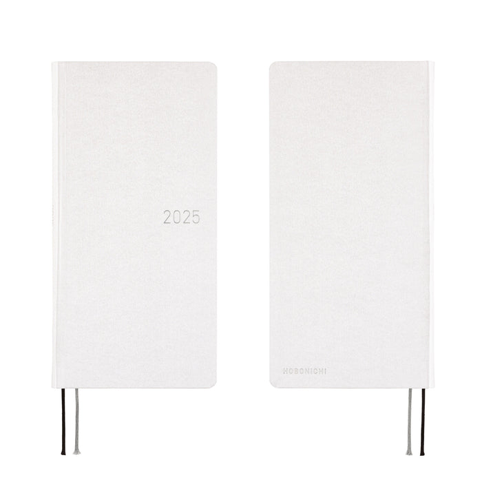 2025 Hobonichi Weeks Hardcover Planner // Paper Series: Platinum White