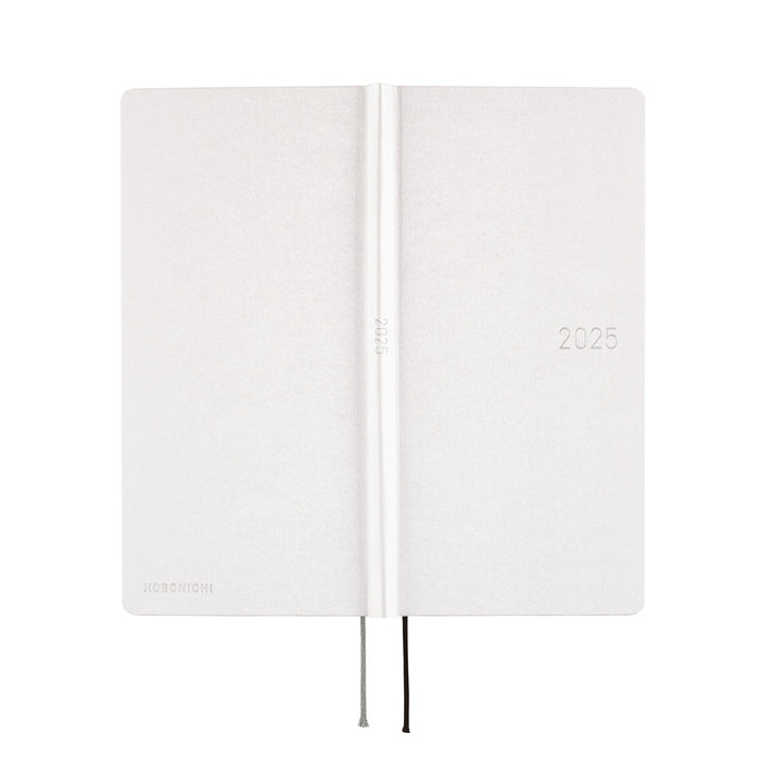 2025 Hobonichi Weeks Hardcover Planner // Paper Series: Platinum White